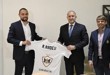 Bolqarıstan Prezidenti və xanımı Milli Gimnastika Arenası ilə tanış olublar