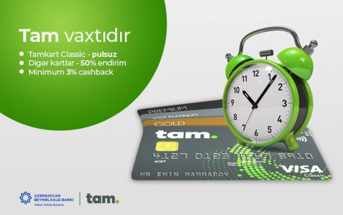 “Azərbaycan Beynəlxalq Bankı” “Tamkart”la “cash back” faizlərini artırıb