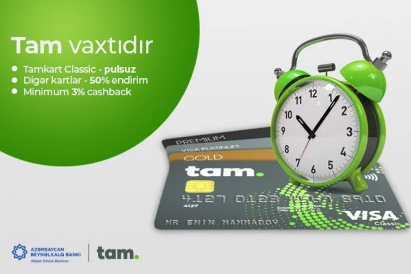 “Azərbaycan Beynəlxalq Bankı” “Tamkart”la “cash back” faizlərini artırıb