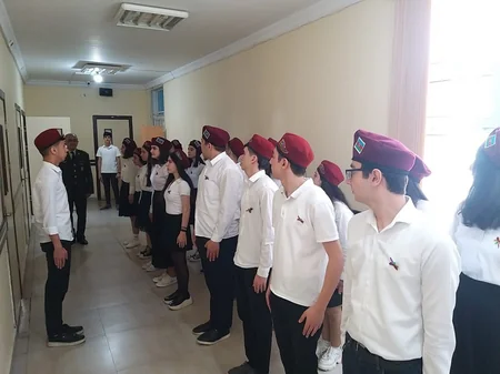 “Vətənpərvər Azərbaycan gəncliyi” devizi altında açıq dərs keçirilib