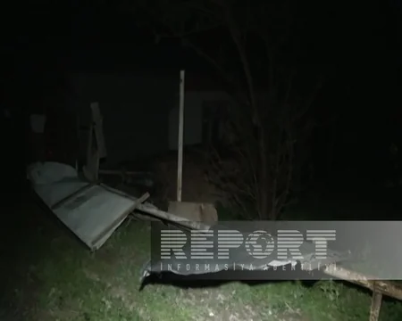 В Геранбое из-за сильного ветра возникли перебои с подачей электроэнергии