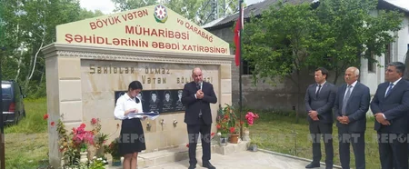 Oğuzda şəhidlərin xatirəsi əbədiləşdirilib