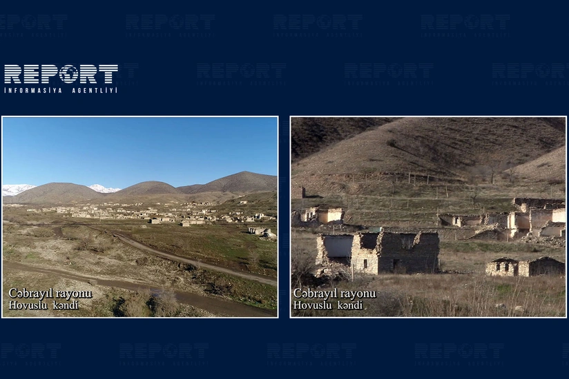 Footage from Hovuslu village of Jabrayil region