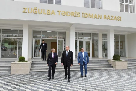 Prezident Zuğulba tədris idman bazasının açılışında iştirak edib - YENİLƏNİB