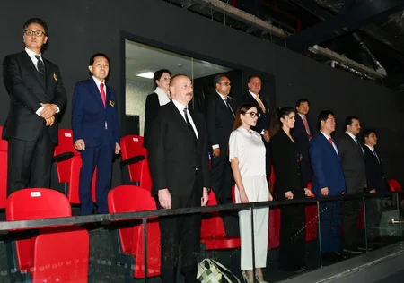 Prezident İlham Əliyev və Mehriban Əliyeva Bakıda taekvondo üzrə dünya çempionatının açılış mərasimini izləyiblər - YENİLƏNİB