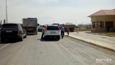 Silah-sursat anbarında partlayışla əlaqədar bağlanan Bakı-Quba yolu açılıb - FOTO
