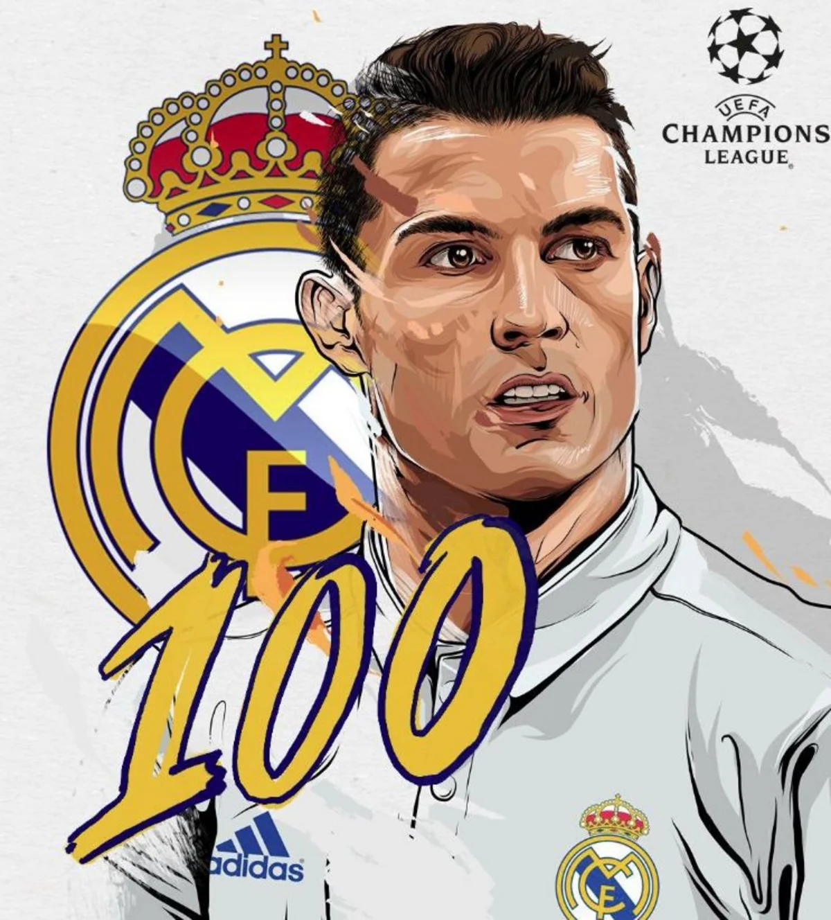 Ronaldu Çempionlar Liqasında bir klubda 100 qol vuran ilk oyunçu olub