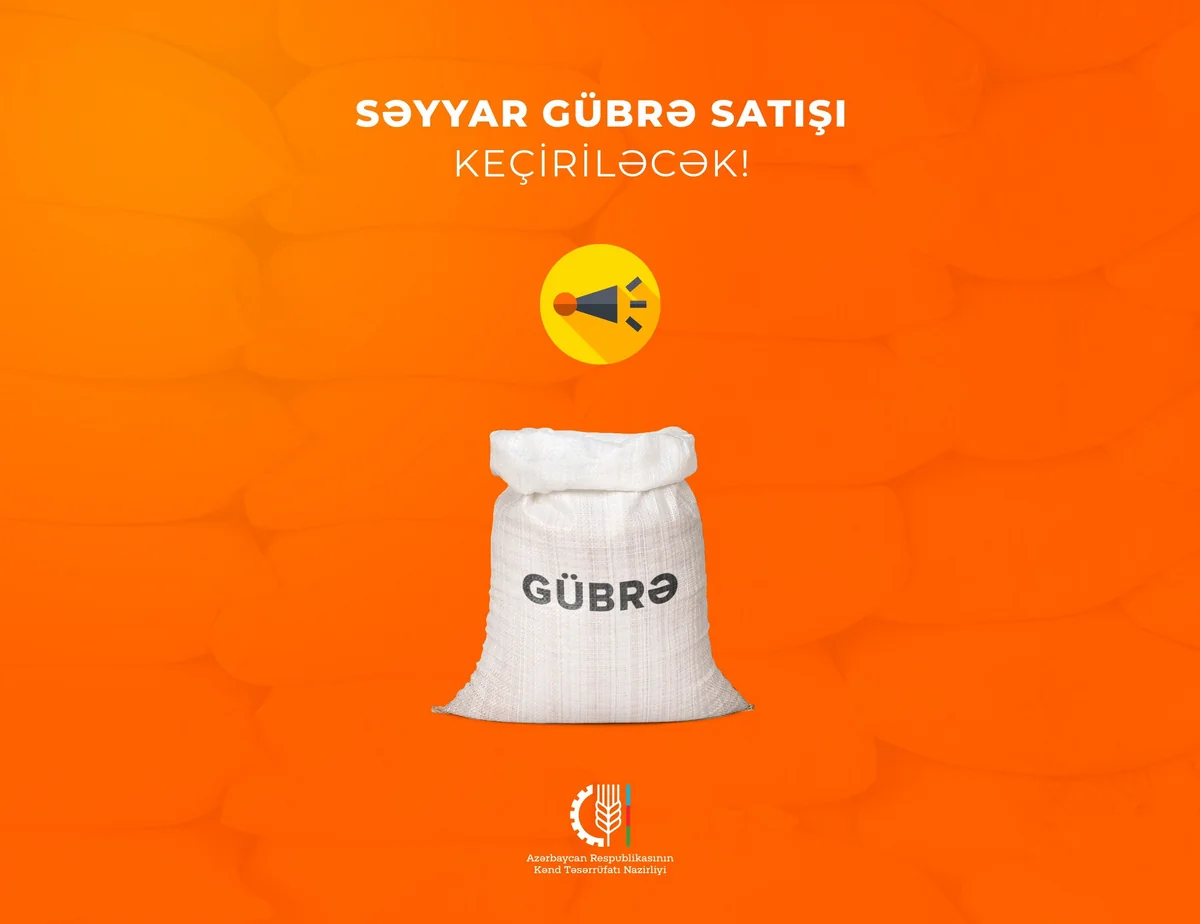 Tovuzda və Ağstafada azot gübrəsinin güzəştli şərtlərlə səyyar satışı keçiriləcək