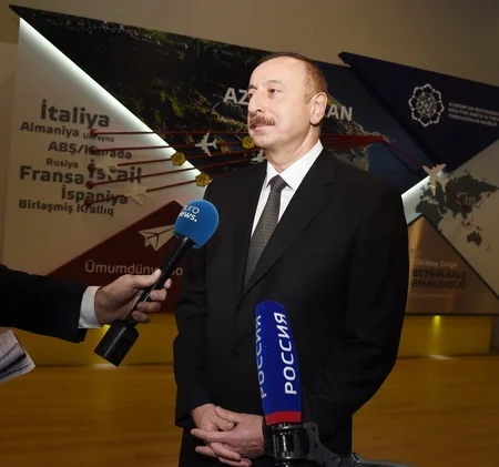 President Ilham Aliyev visits Bakutel 2017 exhibition