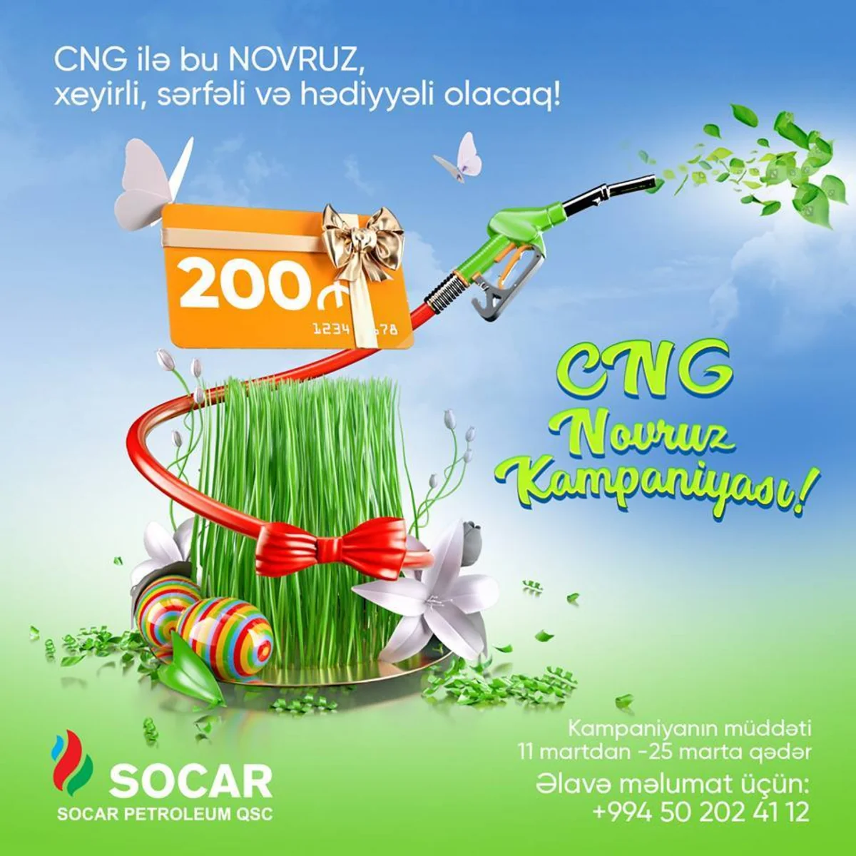 “SOCAR Petroleum” yeni “CNG Novruz” kampaniyasına başlayıb