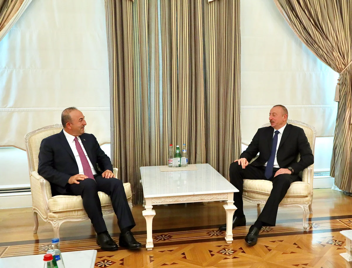 President Ilham Aliyev receives Mevlüt Çavuşoğlu - UPDATED