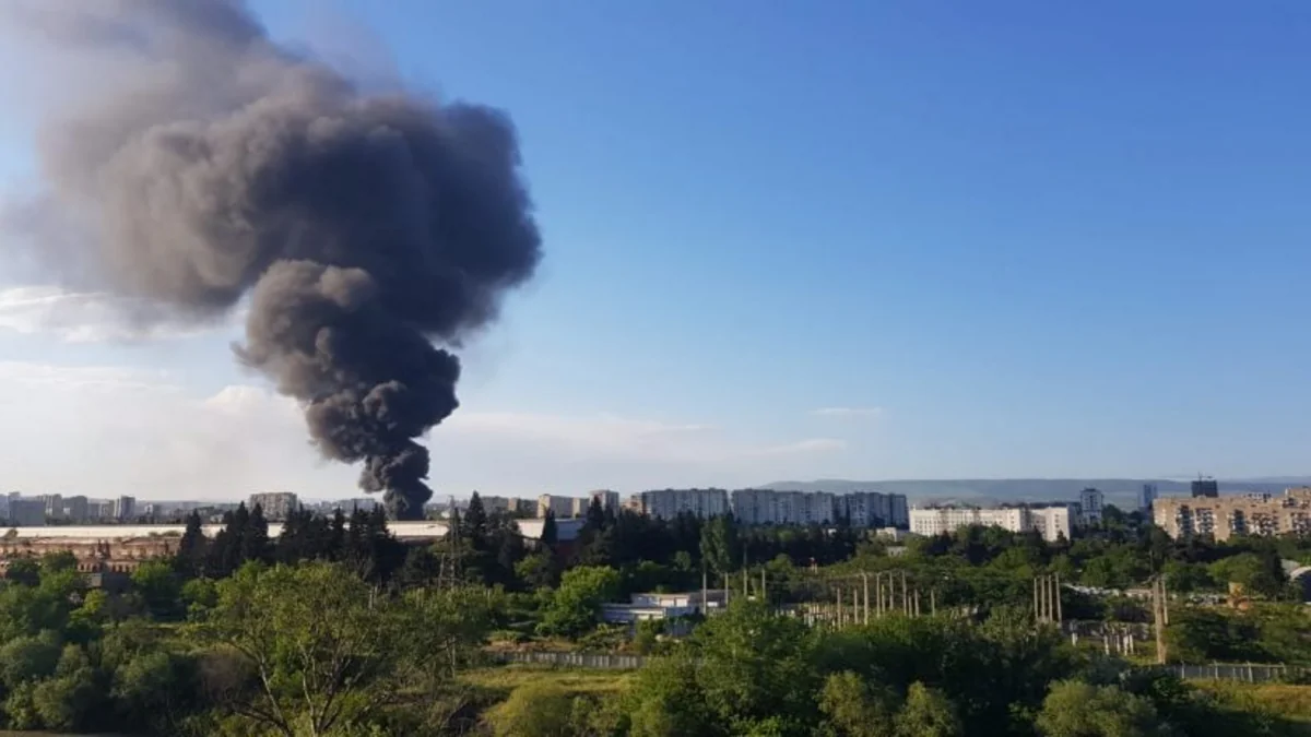 Tbilisidə güclü yanğın baş verib