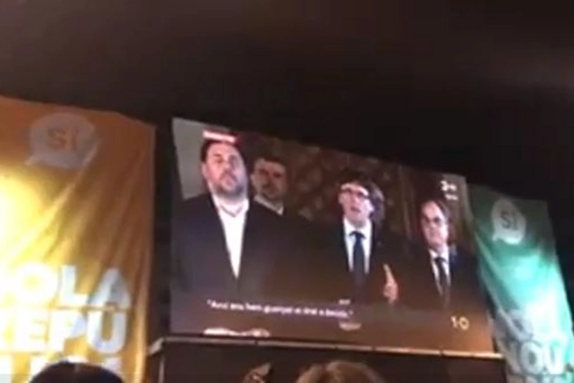 Kataloniya rəhbəri referendumun nəticələrini elan edib - VİDEO