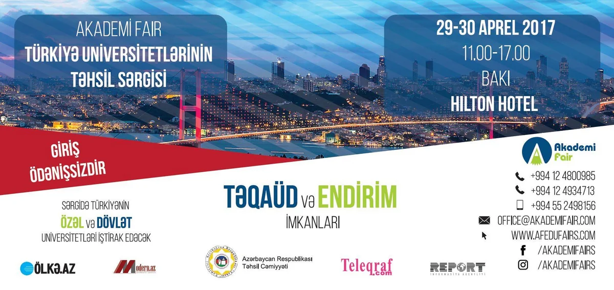 Bakıda Türkiyə universitetlərinin təhsil sərgisi keçiriləcək