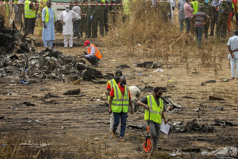 В столице Нигерии упал самолет