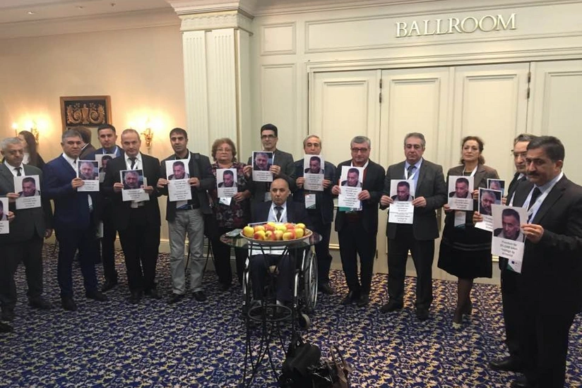 Protest in Brussels requests freedom to hostages Dilgam Asgarov and Shahbaz Guliyev
