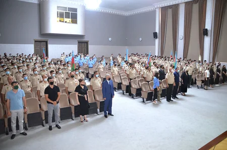 Ali Hərbi Məktəbdə Vətən müharibəsi şəhidinin anım mərasimi keçirilib