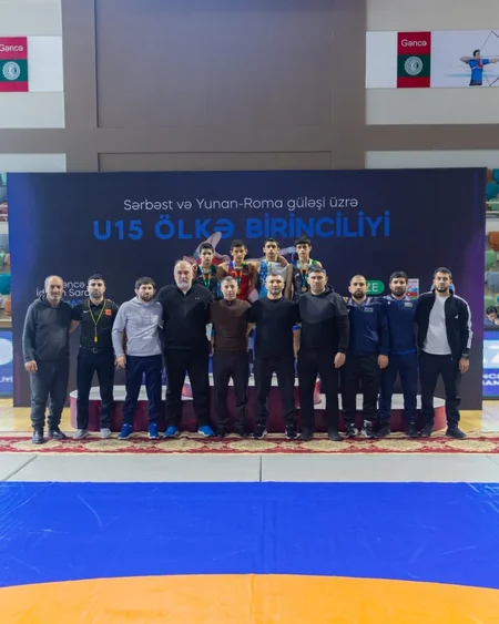 Güləş üzrə U-15 Azərbaycan birinciliyinə yekun vurulub