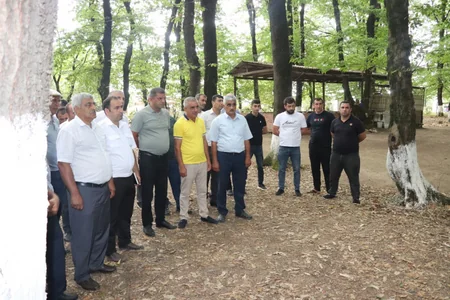 Hirkan Milli Parkında yanğın təhlükəsizliyinə dair nəzəri-praktik tədbir keçirilib