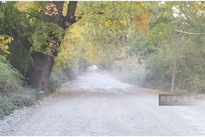 Oğuzun Yemişənli kəndinin yolu yararsız vəziyyətə düşüb