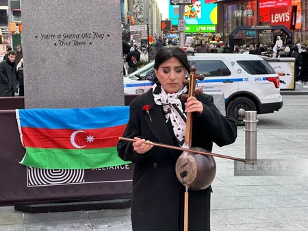 Nyu-Yorkun məşhur “Times Square” meydanında 20 Yanvar şəhidləri anılıb
