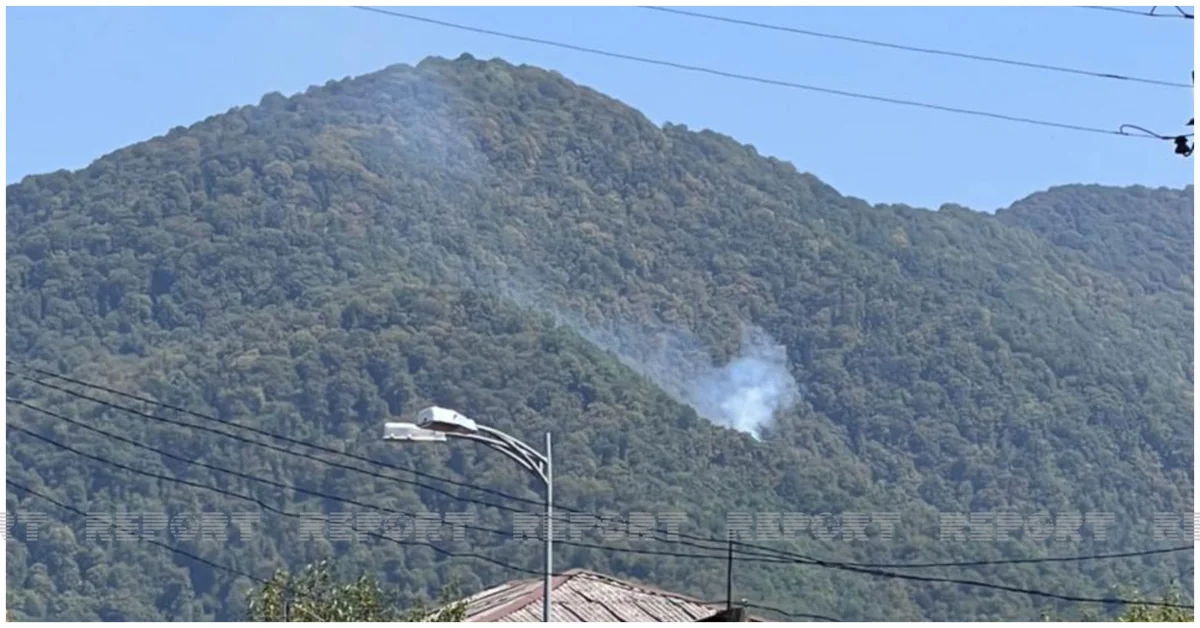 Zaqatalada yanğının söndürülməsinə helikopterlər cəlb edilib - YENİLƏNİB