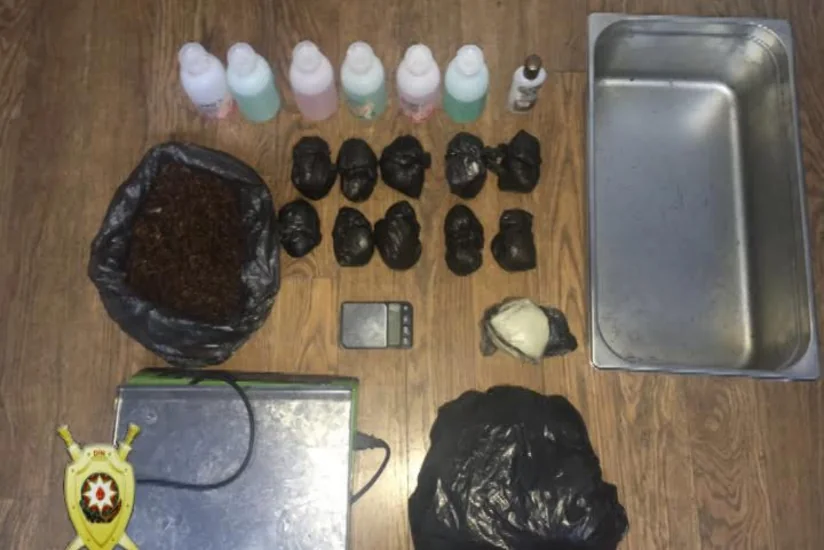 Bakıda sintetik tərkibli narkotik vasitələr hazırlayan şəxslər tutulub