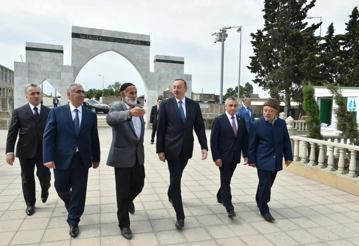 President Ilham Aliyev visited Rahima Khanim Mosque-Shrine in Nardaran