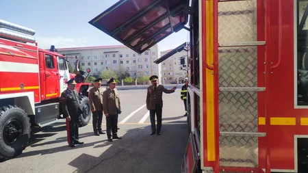Naxçıvan FHN-ə 5 yeni müasir yanğınsöndürən avtomobili verilib