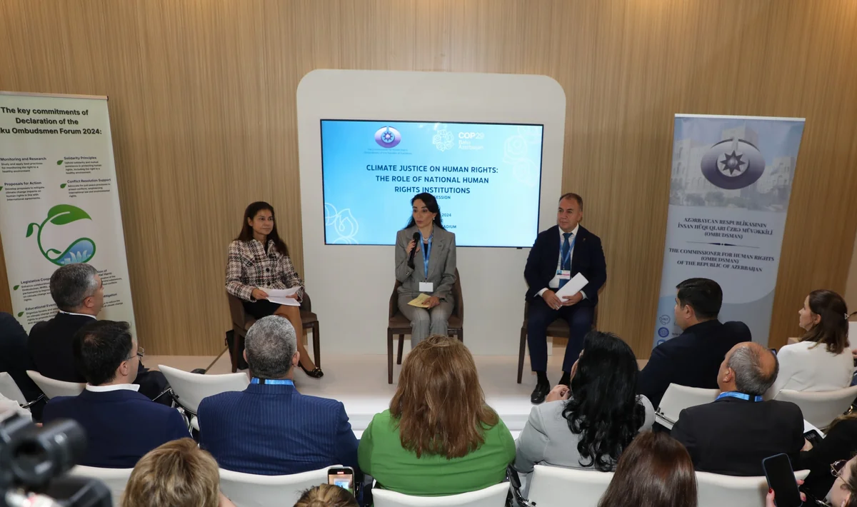 Azerbaijani ombudsman urges human rights organizations to show solidarity in climate action