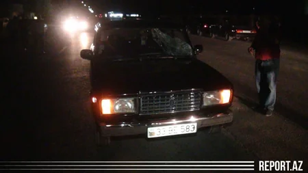 Kürdəmirdə piyada yol-nəqliyyat hadisəsində xəsarət aldı