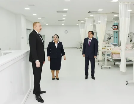 Qazax Rayon Mərkəzi Xəstəxanası istifadəyə verildi - FOTO
