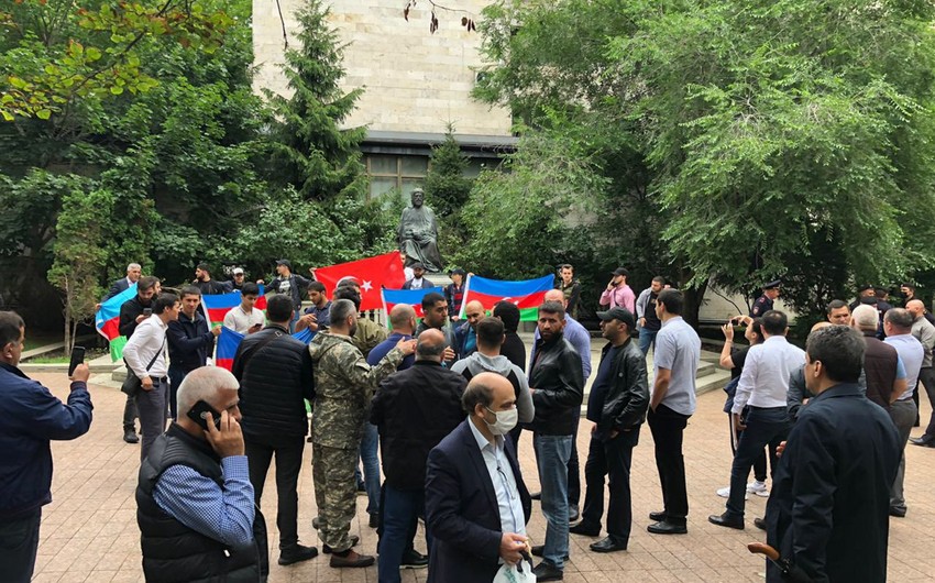 В Москве прошла акция в поддержку Азербайджанской армии