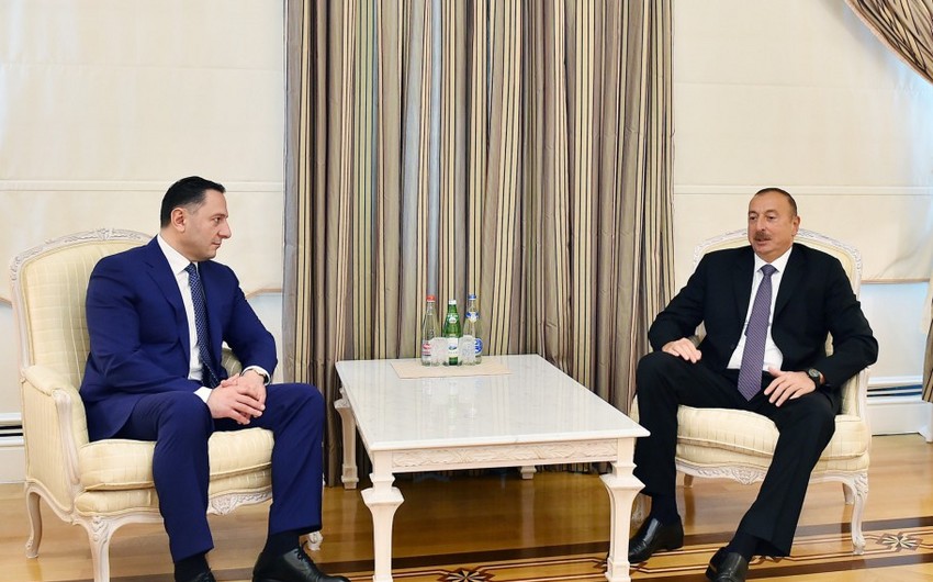 Prezident İlham Əliyev Gürcüstanın Dövlət Təhlükəsizliyi Xidmətinin rəisini qəbul edib - ƏLAVƏ OLUNUB