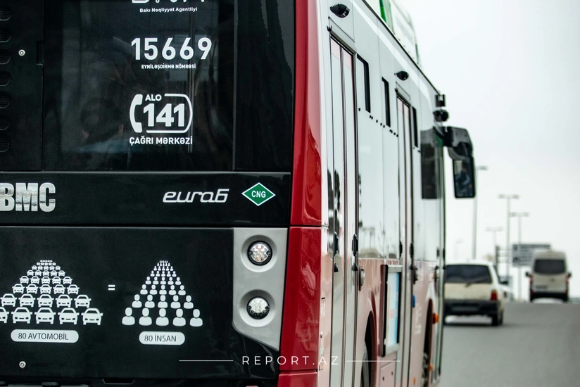 Bakıda bir sıra yerlərdə avtobusların hərəkəti məhdudlaşdırılıb