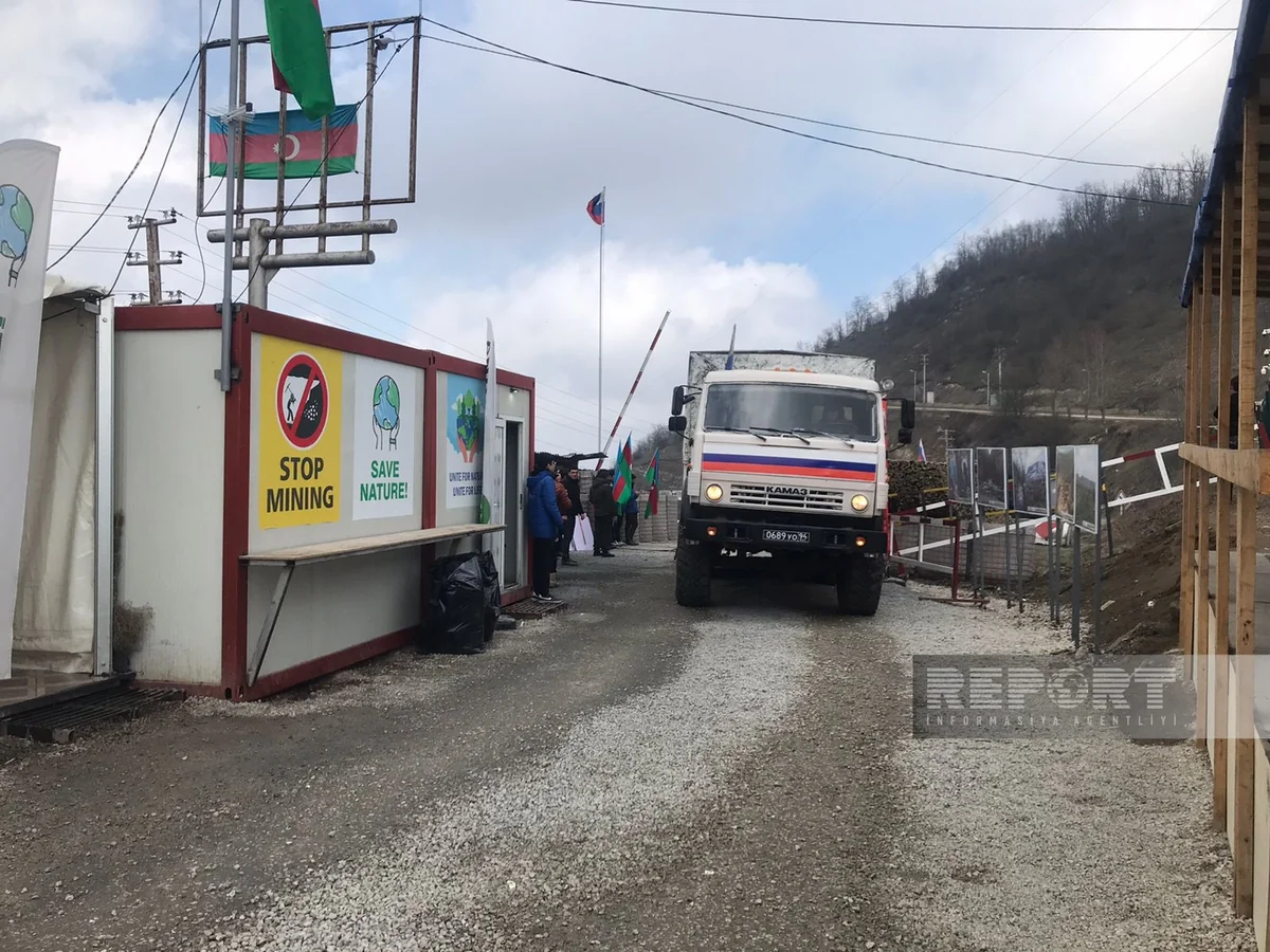 Xankəndi-Laçın yolunda sülhməramlıların avtomobilləri maneəsiz keçib - YENİLƏNİB-4 