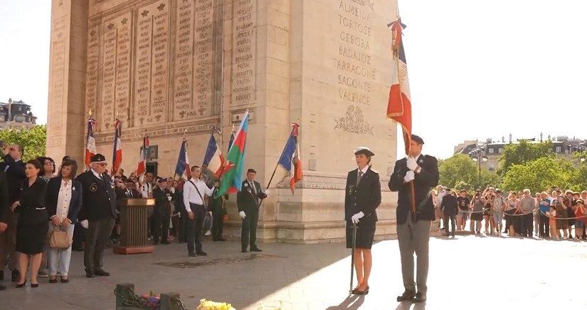 Azerbaijani heroes commemorated in Paris on Armed Forces Day