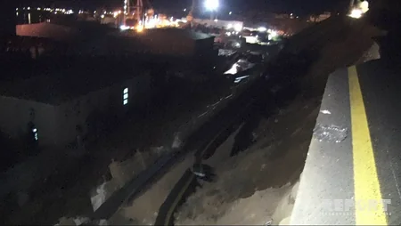 Bakıda sürüşmə zonası genişlənib, ərazidə təhlükəsizlik tədbirləri gücləndirilib - FOTO - VİDEO