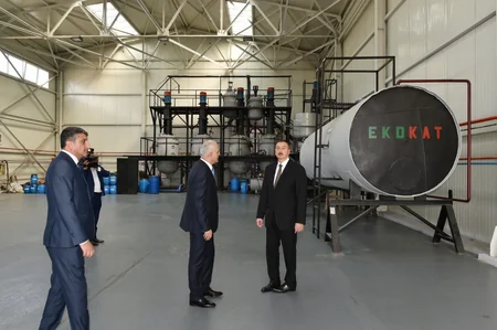 Prezident İlham Əliyev Balaxanı Sənaye Parkının açılışında iştirak edib