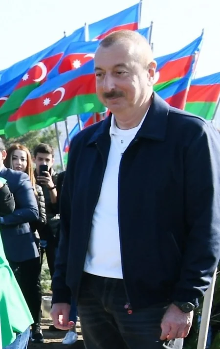 President Ilham Aliyev and first lady Mehriban Aliyeva attended tree-planting campaign in Khatai district, Baku
