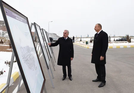 President Ilham Aliyev inaugurates drinking water supply and sewage systems in Julfa and surrounding villages