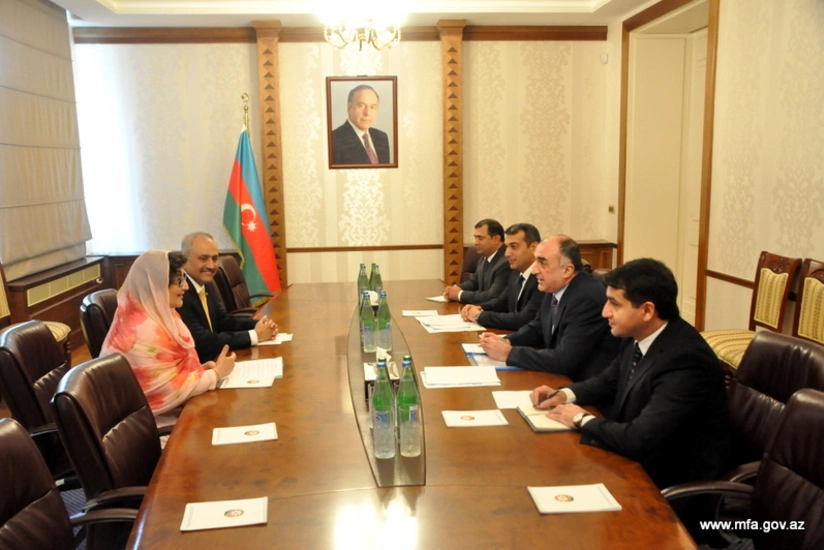 Elmar Məmmədyarov Pakistan Senatının Xarici əlaqələr komitəsinin sədrini qəbul edib