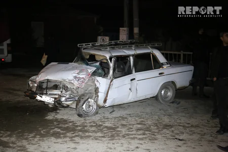 Bakıda minik maşını ilə avtobus toqquşub, yaralanan var - FOTO - VİDEO - YENİLƏNİB
