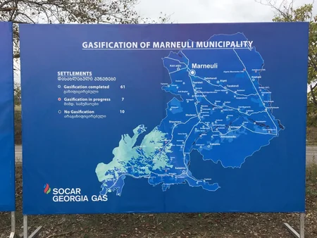 SOCAR Gürcüstanda azərbaycanlıların yaşadığı kəndlərə qaz xətləri çəkir