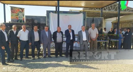 Biləsuvarda Vətən müharibəsi şəhidinin adına bulağın açılışı olub 