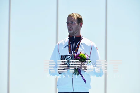 Prince of Monaco, Prince Albert II awards Azerbaijani triathlon athlete at the I European Games