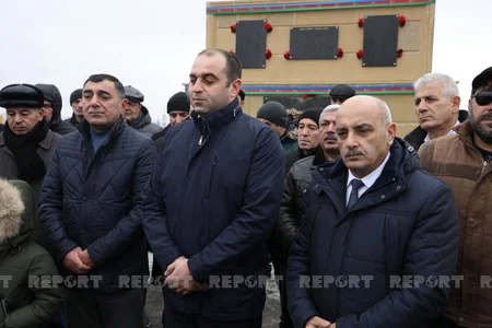 Tombstone monument for martyred journalist Maharram Ibrahimov unveiled