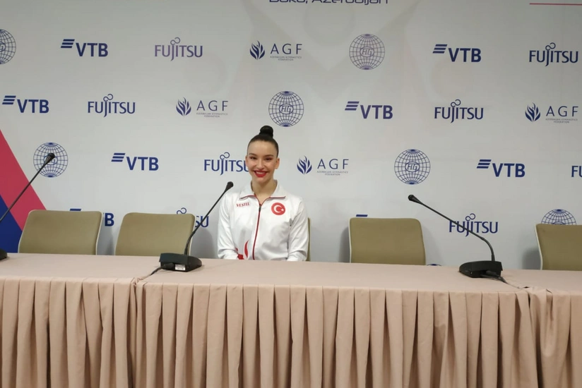 Türkiyəli gimnast: Yenidən Bakıda olduğum üçün xoşbəxtəm