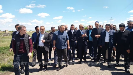 Gürcüstandan gələn azərbaycanlı din xadimləri Ağdam cümə məscidində olublar