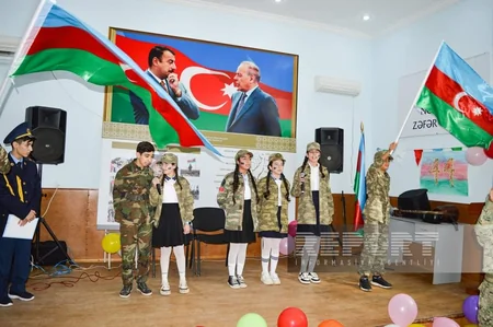 Biləsuvarda Zəfər Günü və Bayraq Günü münasibətilə tədbir keçirilib 